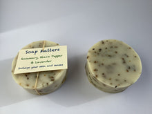 Load image into Gallery viewer, Soap Matters Natural Soap Rosemary, Black Pepper and Lavender natural soap (the Sports Bar)